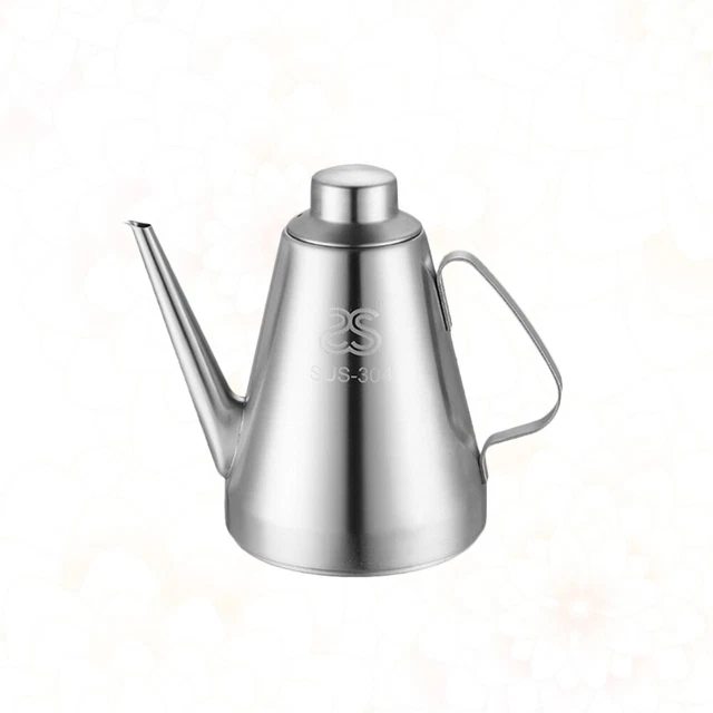 Metal Oil Bottle Sauce Dispenser Stovetop Kettle Bacon