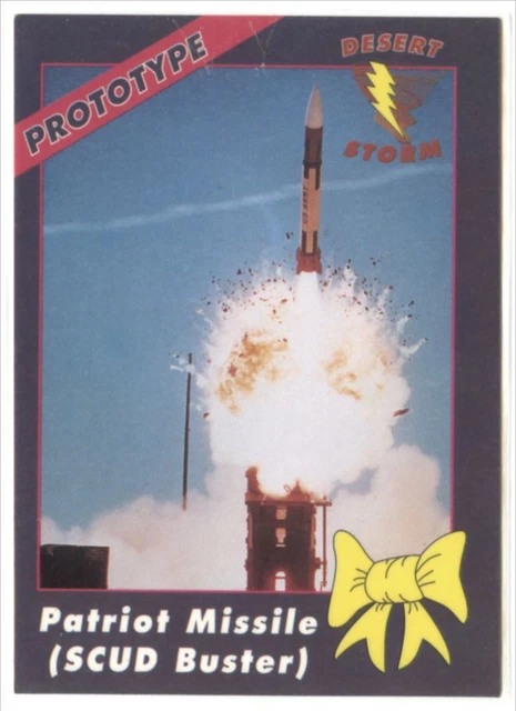 AMA Group Patriot Missle (Scud Buster) #P10 Desert Storm Yellow Ribbon 1991