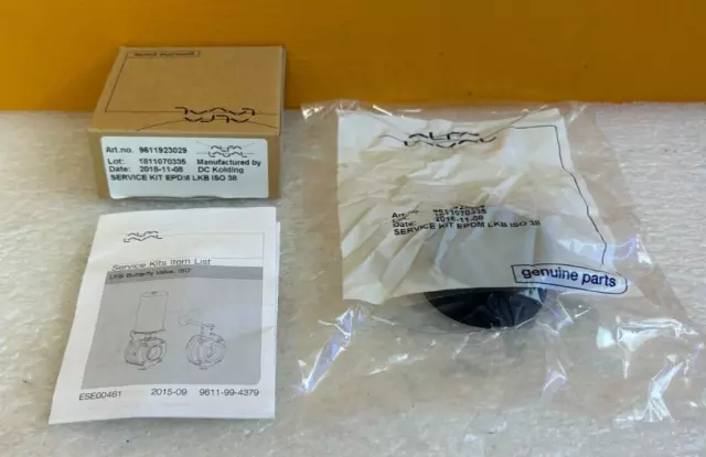 Alfa Laval 9611923029 Service Kit, For 1.5" EPDM LKB Butterfly Valves. New!