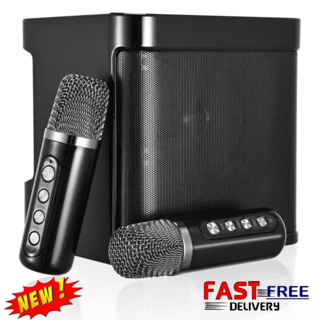 Compact Bluetooth Speaker with Microphone Wireless Portable Karaoke Audio Sets