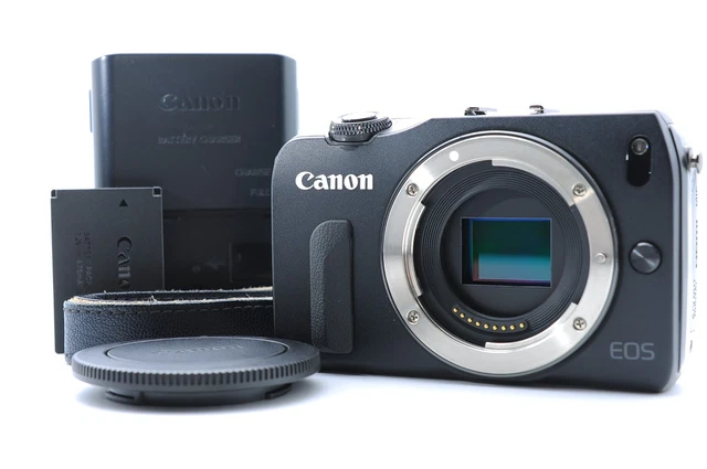 [Top Mint w/ Strap] Canon EOS M Mirrorless SLR Camera Body Black Eos From Japan