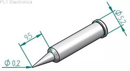 Ersa - 0102Pdlf02/Sb - Tip, Soldering, Pencil Point, 0.2Mm