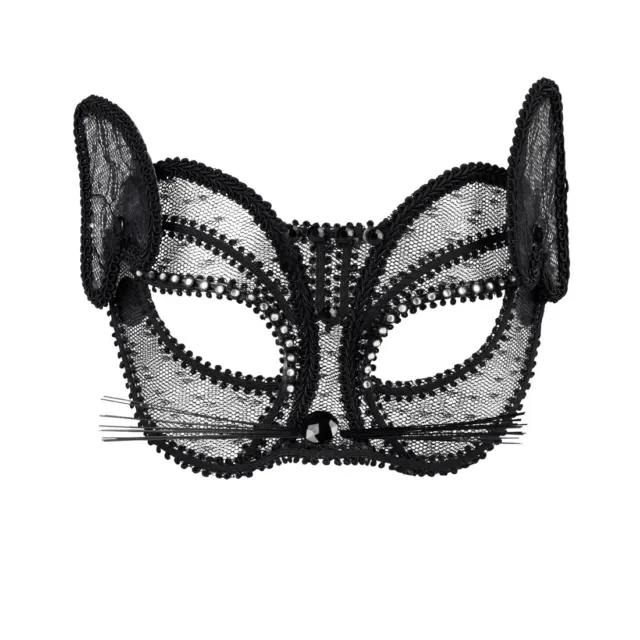 Mascherina da Gatto Maschera Catwoman Mezza Maschera per gli Occhi Tiermaske