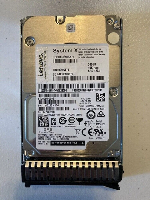 IBM 42D0637 42D0638 42D0641 300GB 10K RPM 6G 2.5" SAS x3650 M2 X3550 Hard Drive