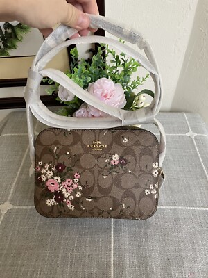 mini camera bag with mystical floral print