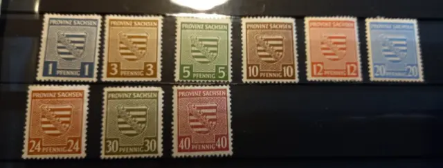 Dachbodenfund SBZ Provinz Sachsen 1945 - Mi.Nr. 66 - 71 XA postfrisch
