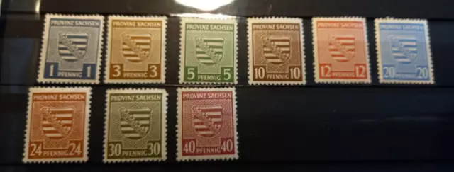 Dachbodenfund SBZ Provinz Sachsen 1945 - Mi.Nr. 66 - 71 XA postfrisch