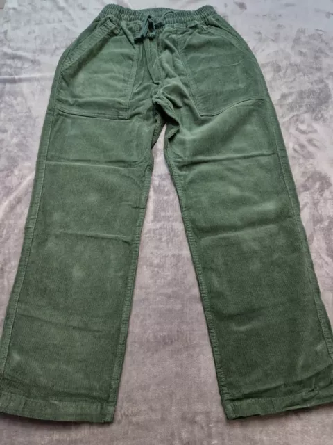 Service Works Chef Pants Size Small Green Corduroy Cotton New BNWT