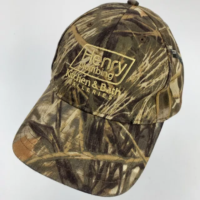 Henry Plumbing Kitchen & Bath Ball Cap Hat Adjustable Baseball Camouflage