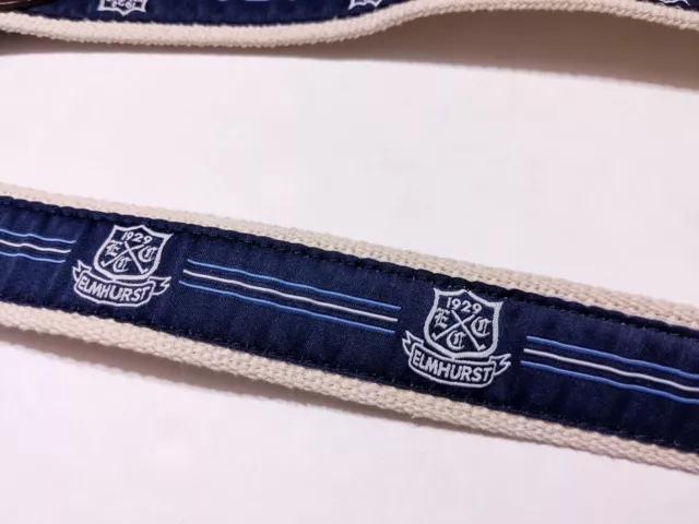 YRI Elmhurst Country Club Scranton Embroidered Golf Belt Blue ~ 40 2