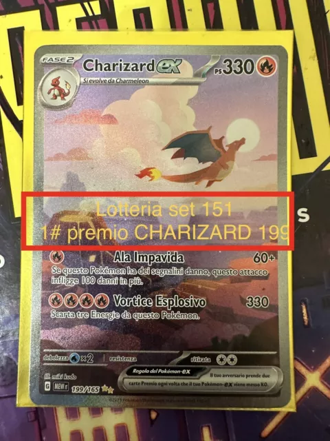 Lotto Pokemon 30 Carte Lotteria Charizard 151 (3v,vmax,holo Assicurat)