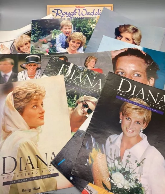 Diana, the Untold Story Parts 3-12  Daily Mail 1998 & TV Times Royal Wedding'81