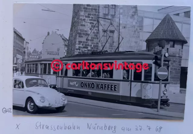 Tw 922 Nürnberg 1963 I historisches Tram Straßenbahn Foto