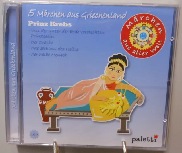 Märchen aus Griechenland CD Hörbuch Prinz Krebs u.a. Kinder ab 5 Jahre #T843
