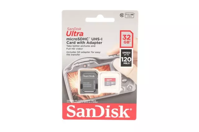 Sandisk 32gb MICRODHC UHS-I Card 120mb/S (1714846218)