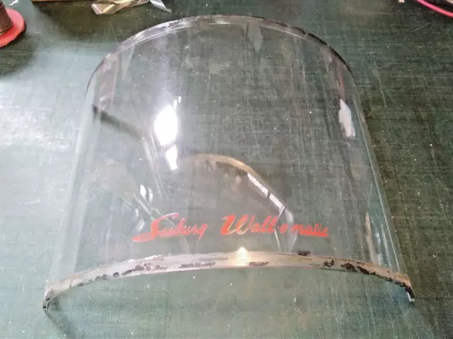 Original Seeburg 3WA wallbox glass. Screen printed real curved glass!