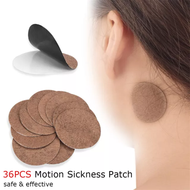 36x Motion Sickness Patch Anti Nausea Treatment for Travel Car Air Sea Sickness 2