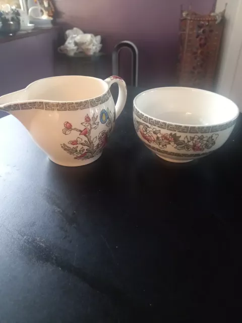 Johnson Brothers Milk Jug and Sugar Bowl