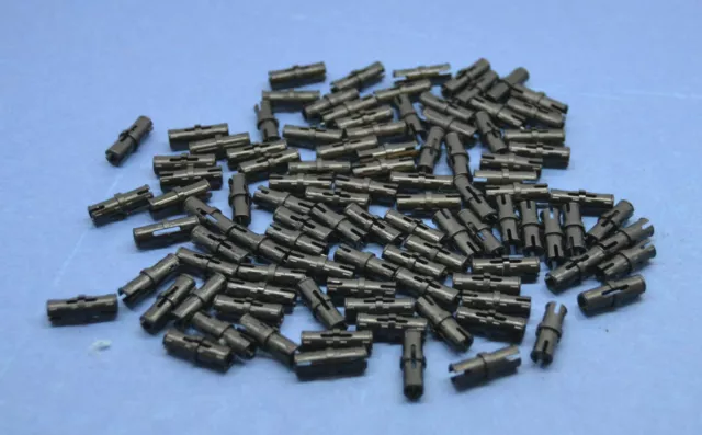 LEGO 100 x Technik Verbinder kurz schwarz Black Technic Pin Friction Ridges 2780 2