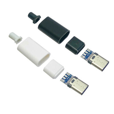 PENGLIN 10PCS USB 3.1 Typ C Stecker 24 Pins Stecker & Buchse SMT-Typ mit Steckerplatine 