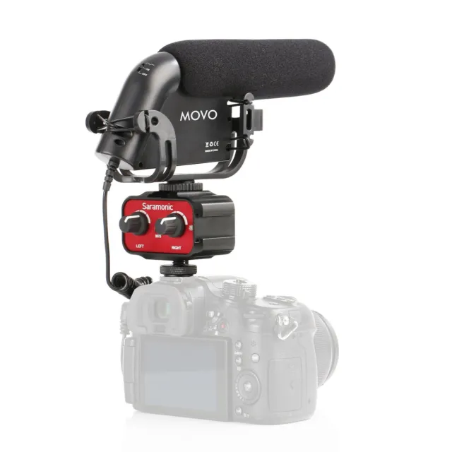 Movo DSLR Video Audio Kit w/ Shotgun Condensor Microphone & 2-Channel Mixer