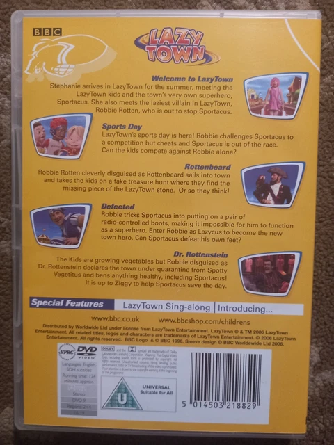 LAZY TOWN WELCOME To Lazy Town Dvd Kids 5 Episodes £13.99 - PicClick UK