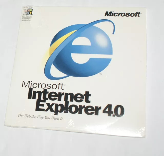Microsoft Internet Explorer 4.0 Vintage Web Browser CDROM New and sealed
