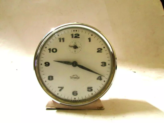 Vintage Alarm Clock "SMITHS TIMECAL" Made In Great Britain EXCELLENT. #141 2