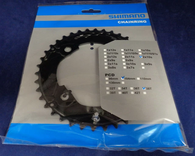 SHIMANO DEORE FC-M510 36T 9 Speed Chainring 104mm BCD Y1DS98200 - Foto 6