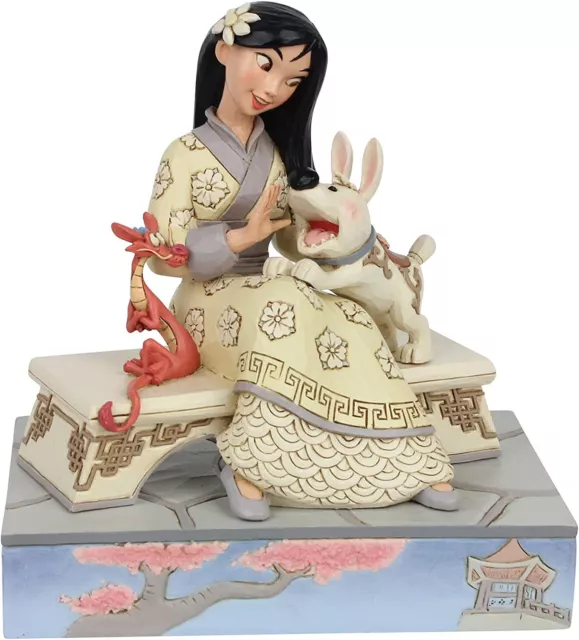Enesco Disney Traditions by Jim Shore White Woodland Mulan Figurine Sculptures
