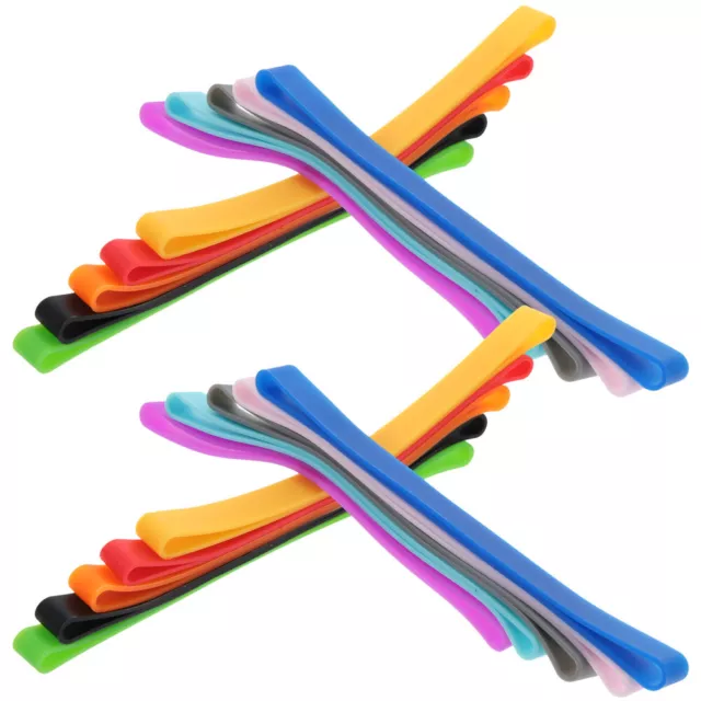 20 Pcs Silikonbänder Elastisch Flexible Gummibänder Strandtuchbänder Wickelband