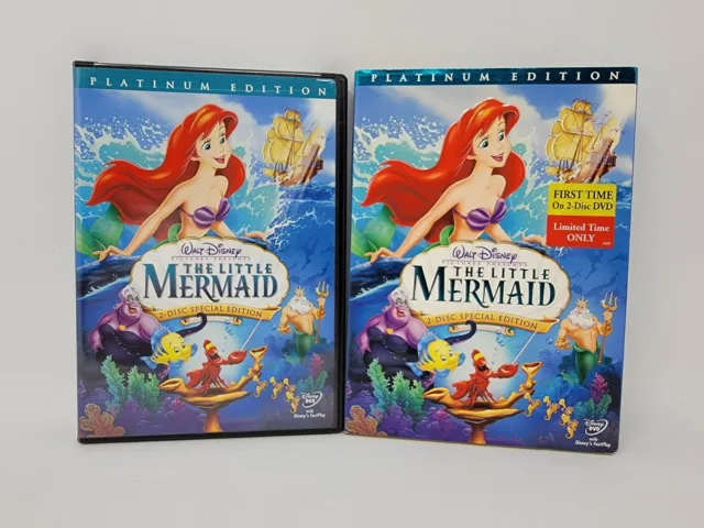 The Little Mermaid (DVD, 2006, 2-Disc Set, Platinum Edition) Slipcover Sealed