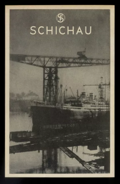 Alte Reklame Werbung 1942 SCHICHAU Werft Werke Elbing Danzig Königsberg