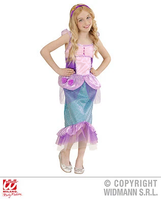 CARNEVALE COSTUME SIRENETTA Principessa Ariel Bambina 5/7 Anni Widmann EUR  36,50 - PicClick IT