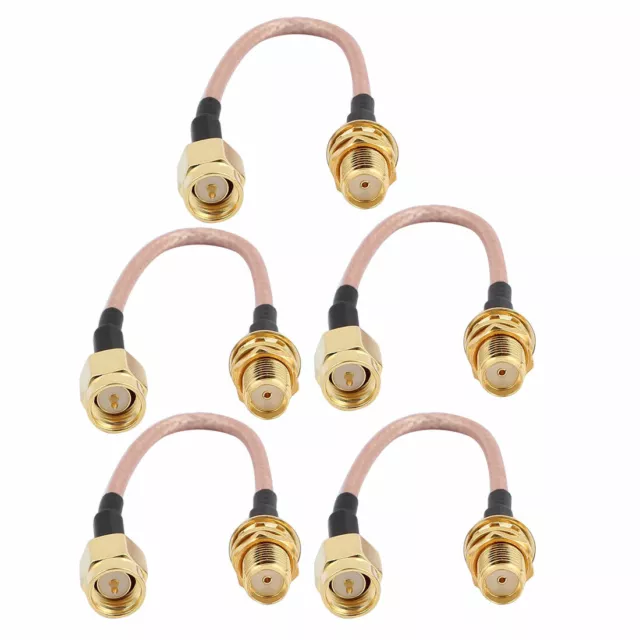 5PCS RG316 SMA Female to Male Connector Router Antenna Extension Cable 10cm