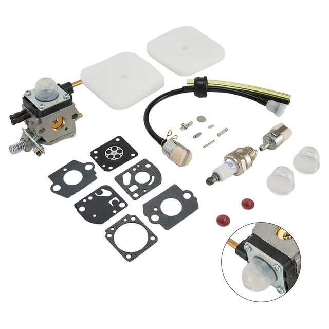 Carburateur Carkio C1U-K54A + Kit Joints - Compatible Motoculteurs Echo Et Mantis 2 Temps