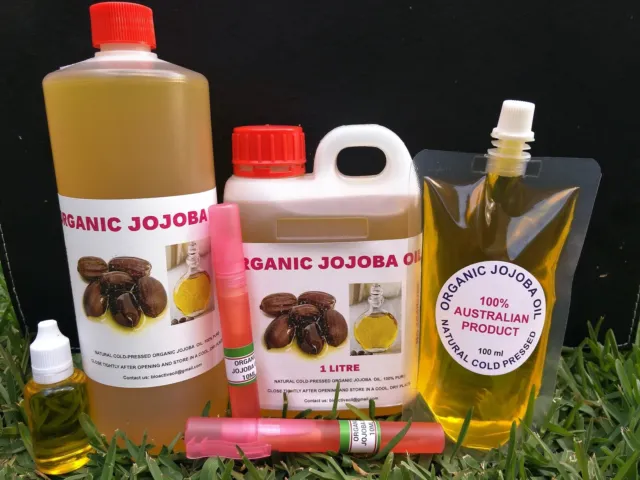 Pure Jojoba Oil Plus Free Argan, Rosehip, Vitamin E, Almond Oils (Free Postage)