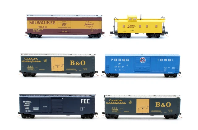MICRO-TRAINS ROUNDHOUSE ATLAS 貨車 4両セット1鉄道模型 外国車輌 N