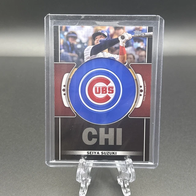 2023 Topps Series 1 Seiya Suzuki City Connect Patch Relic Black SP #/299 Cubs