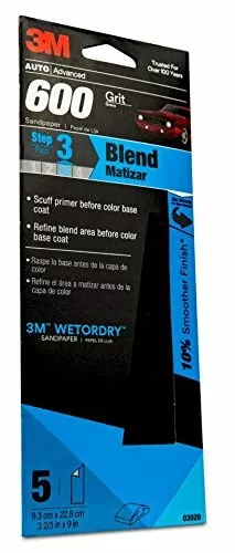 3M 03020 Imperial Wetordry 3-2/3" x 9" P600 Grit Sandpaper