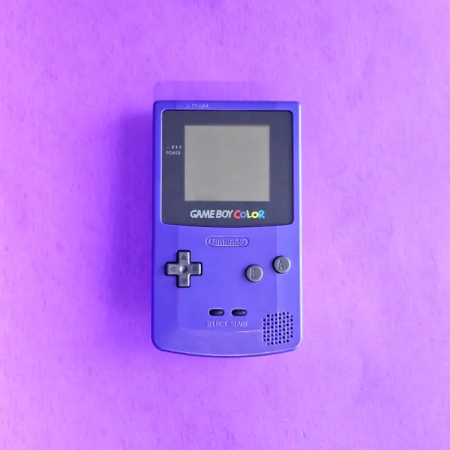 Nintendo Game Boy Color Grape Purple 👾 CGB-001 GBC RESTORED NEW BODY