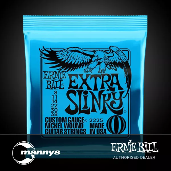 Ernie Ball Extra Slinky Nickel Wound Electric Guitar Strings - (8-38)