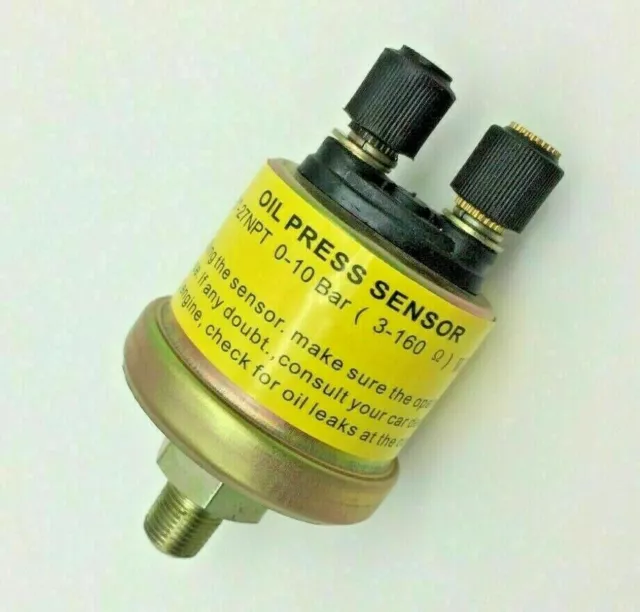 Oil Pressure Sender Unit 1/8 - 27 NPT Gauge Meter Sensor Sender