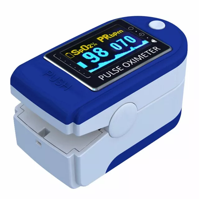 Pulse Oximeter Fingertip SpO2 OLED Blood Oxygen Saturation Monitor Heart Rate UK