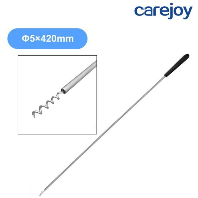 Carejoy Myoma Screw Drill ø5×420mm Hysterectomy Bodkin Gynaecology Instrument