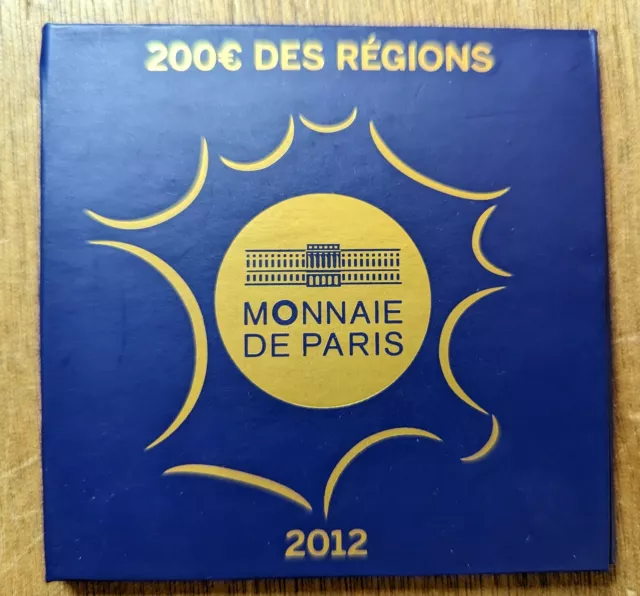 200 euros 2012 OR  Régions FDC RARE