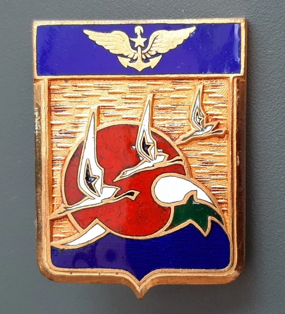 Insigne Aéronavale 30 ANS Flottille 33 F 1987 Marine Nationale ORIGINAL BADGE