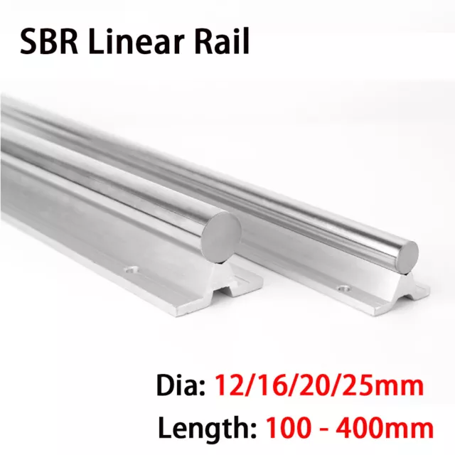 SBR 300mm- 500mm Linearführung Gleitschiene Welle Schienenführung Für 3D Drucker