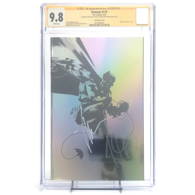 Batman #119 CGC SS 9.8 1:50 Jock Foil Variant Signed by Jock & Joshua Williamson