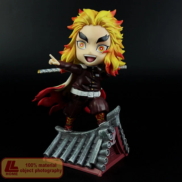 ANIME DEMON SLAYER Kimetsu no Yaiba Rengoku Kyoujurou Cute PVC Figure ...